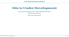 Desktop Screenshot of leanmanufacturingexplained.com